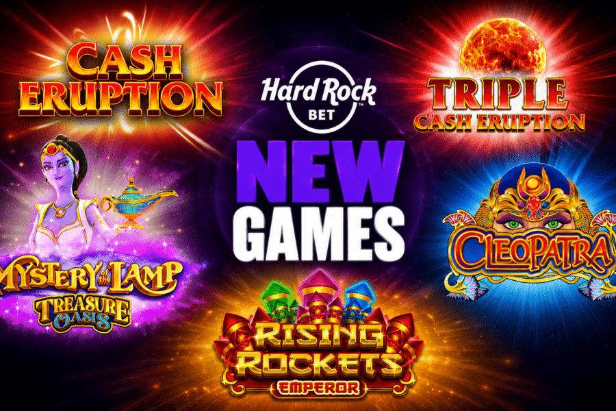 New games in Florida at Hard Rock Bet include Cash Eruption, Cleopatra and more
