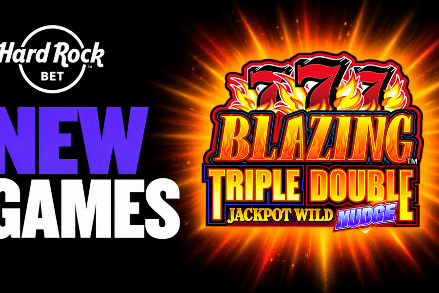 New games at Hard Rock Bet include Blazing 777 Triple Double Jackpot Wild Nudge